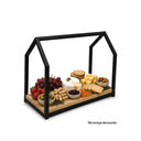 Tabla de madera y casa de fierro chica