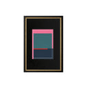 Abstracción Dirigida fondo rosado negro