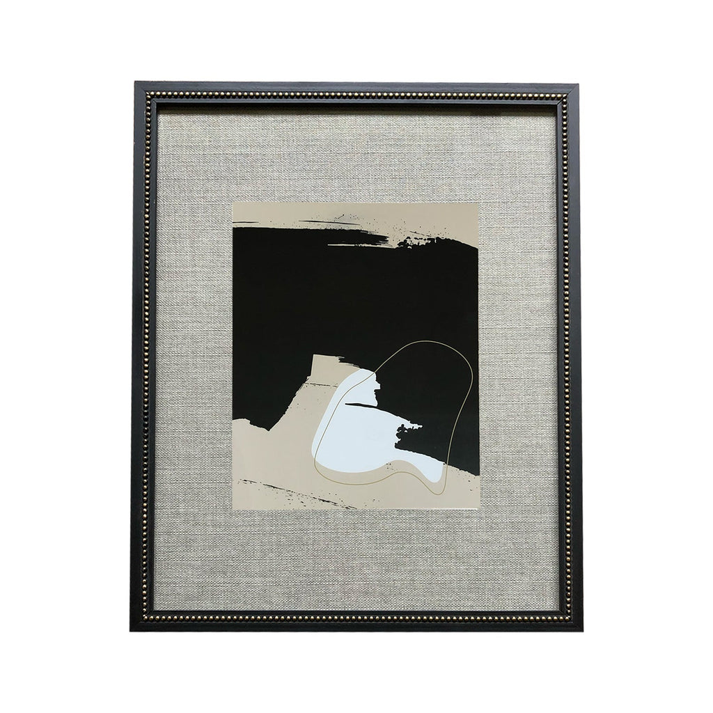 Acantilado abstracto intersección blanco y negro