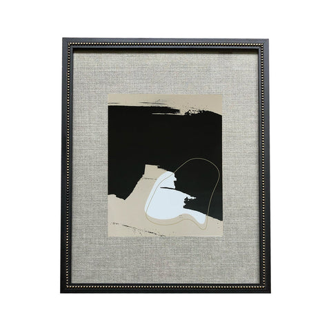 Acantilado abstracto intersección blanco y negro