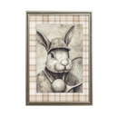 Serie Old Animal Cuadrillé Conejo Tenista