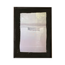 Impresión en tela paisaje bote costero blanco y negro