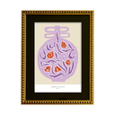 Serie Jarrones Oro Morado Sobre Lila