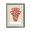 Serie Jarrones Plata Rojo Azas