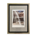 Grabado Escalera Blanca Beige