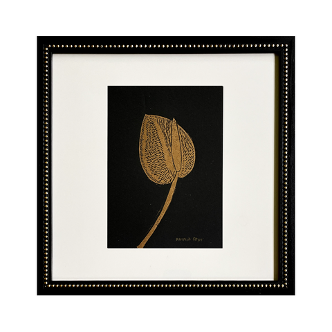 Natalia Ogaz Serie Perlita Oro Anthurium Dorada