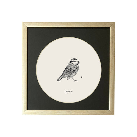 Pájaros circulares plata elegante 2