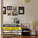 Papá que tiene el home office en su casa y necesita un upgrade