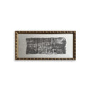 Papiro Rectangular Patron Gastado Negro