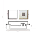 Serie Pliegue Origami Grafito