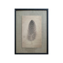 Lona  Plumas manchas redondas
