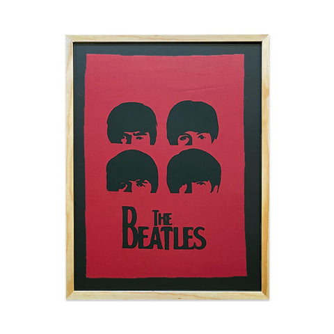 Serigrafía Mundo Musical Beatles Tipografía textos