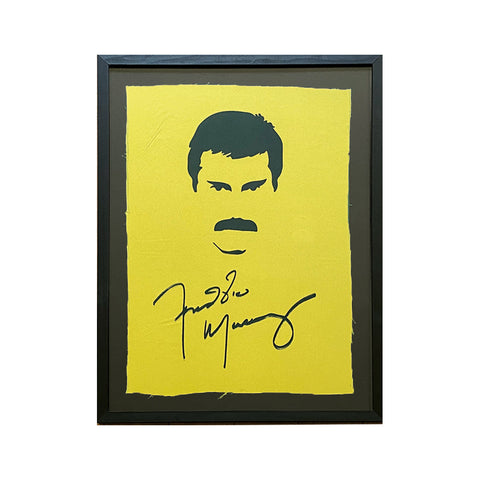 Serigrafía Mundo Musical Freddie bigote amarillo