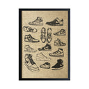 Serie Serigrafías Universo Deportes zapatillas
