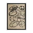 Serie Serigrafías Universo Deportes pelotas de todos los deportes