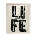 Serigrafía minimal life albayalde