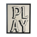 Serigrafía minimal play negro