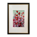 Sylvie Demers Doble Moldura Negro Perla Campo Flores