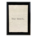 Bordado Frases Fondo Blanco The Beach