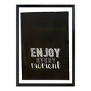 Bordado Frases Fondo Negro Enjoy Every Moment