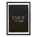 Bordado Frases Fondo Negro Enjoy The Now