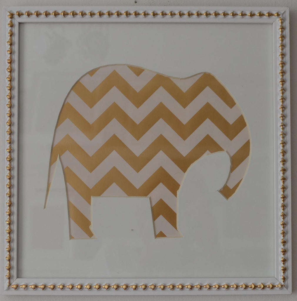 Elefante zigzag oro