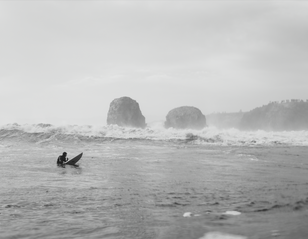 Surf en blanco y negro