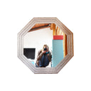 Espejo octagonal triple plata