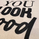 bordado frases fondo blanco you look good