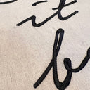 bordado frases fondo blanco let it be