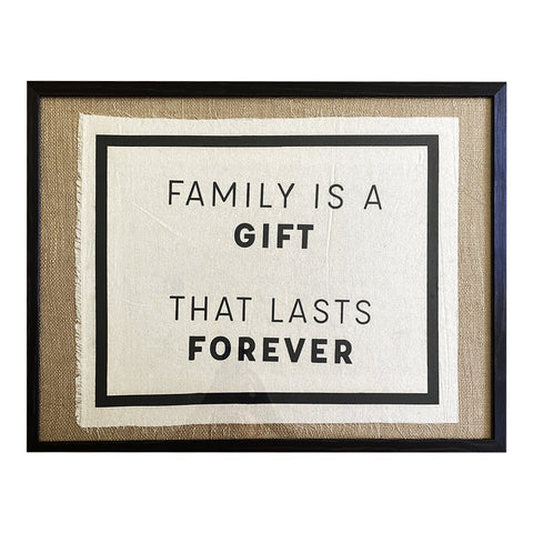 Serigrafía Frases Gift Family