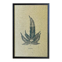 Serigrafía Sobre Arpillera Botánico 12