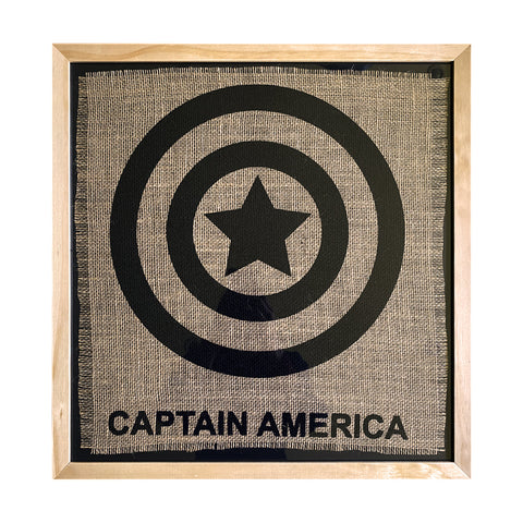 Serigrafía Superheroes Capitan America