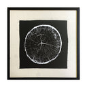 Serigrafía Troncos Abedul Fondo Lino