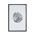 Tronco en blanco y negro