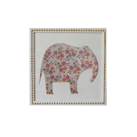 Elefante patrón flores