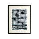 Mancha sobre rayas cuadriculadas