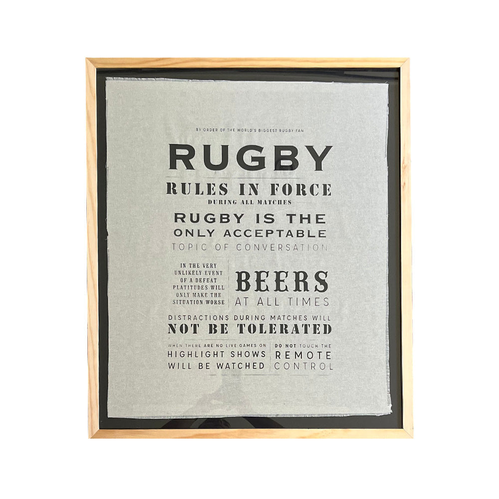 Serigrafía Manifiesto Rugby