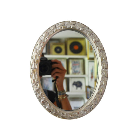 Espejo circular marco delgado dorado 80 cm – Rosario Greene